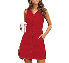 LookbookStore Women Sleeveless V Neck Button Down Frayed Hem